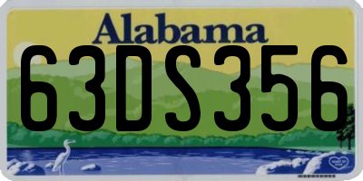 AL license plate 63DS356