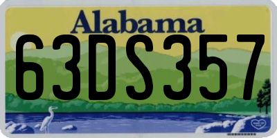 AL license plate 63DS357