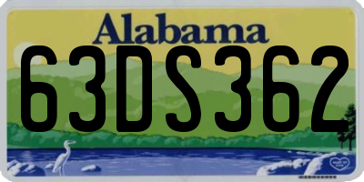 AL license plate 63DS362