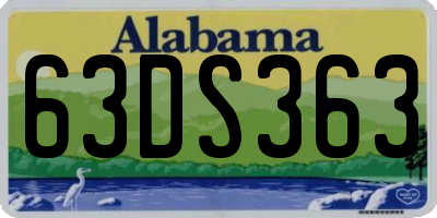 AL license plate 63DS363