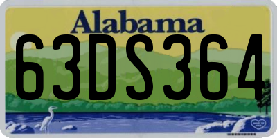 AL license plate 63DS364