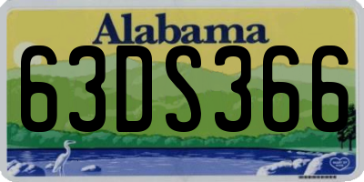 AL license plate 63DS366
