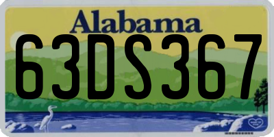 AL license plate 63DS367