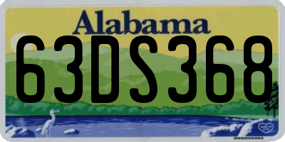 AL license plate 63DS368