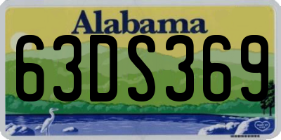 AL license plate 63DS369