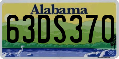 AL license plate 63DS370
