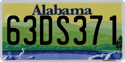 AL license plate 63DS371