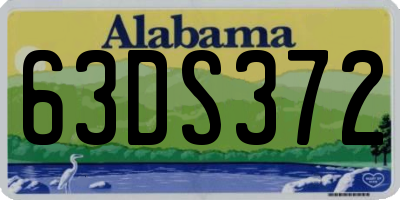 AL license plate 63DS372