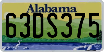 AL license plate 63DS375