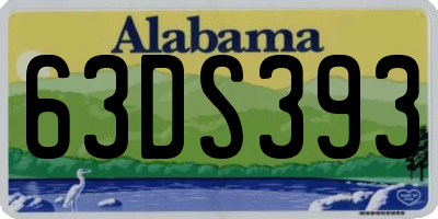AL license plate 63DS393