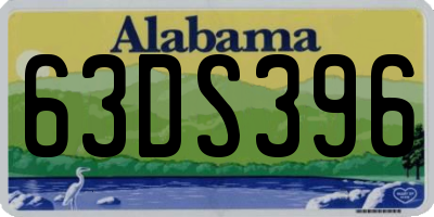 AL license plate 63DS396
