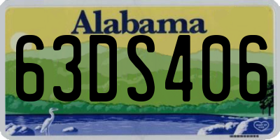 AL license plate 63DS406