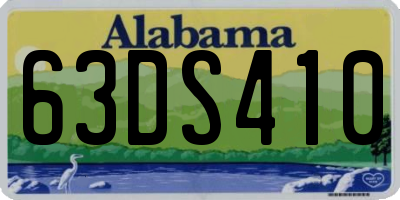 AL license plate 63DS410