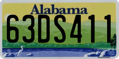 AL license plate 63DS411