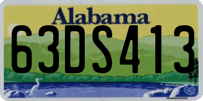 AL license plate 63DS413