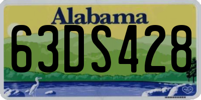 AL license plate 63DS428