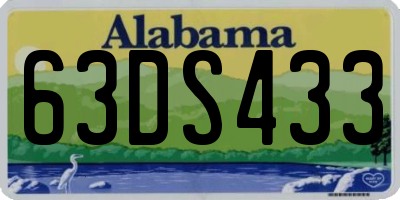 AL license plate 63DS433