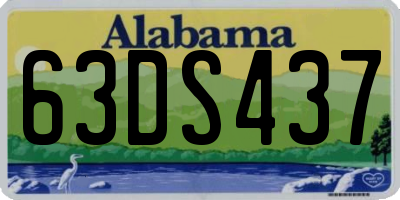 AL license plate 63DS437