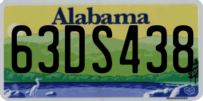 AL license plate 63DS438