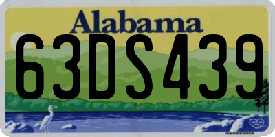 AL license plate 63DS439