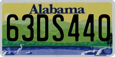 AL license plate 63DS440