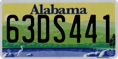 AL license plate 63DS441