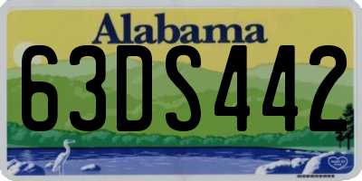 AL license plate 63DS442