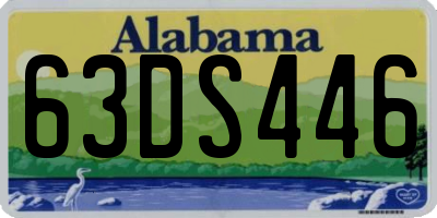 AL license plate 63DS446