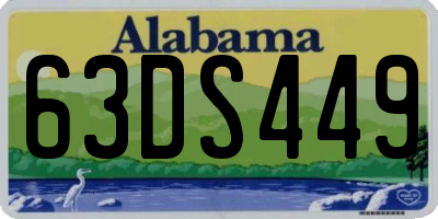 AL license plate 63DS449