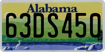 AL license plate 63DS450