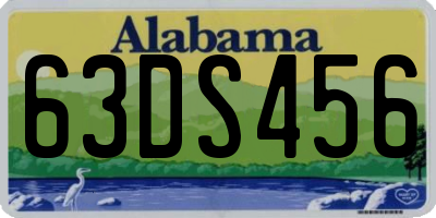 AL license plate 63DS456