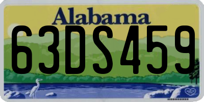 AL license plate 63DS459