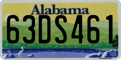 AL license plate 63DS461