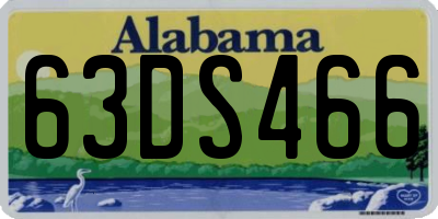 AL license plate 63DS466