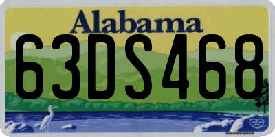 AL license plate 63DS468