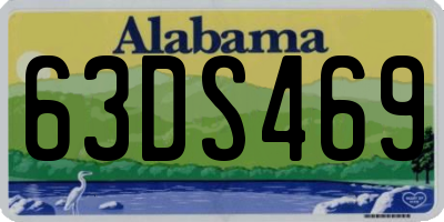 AL license plate 63DS469