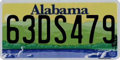 AL license plate 63DS479