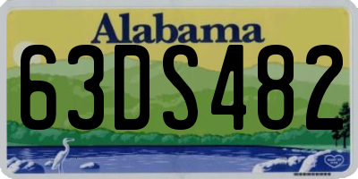 AL license plate 63DS482