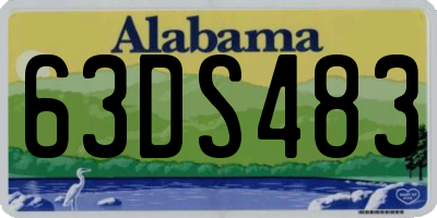 AL license plate 63DS483
