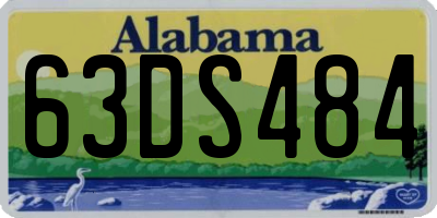 AL license plate 63DS484