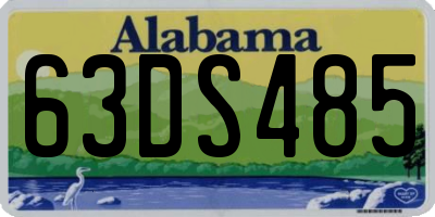 AL license plate 63DS485