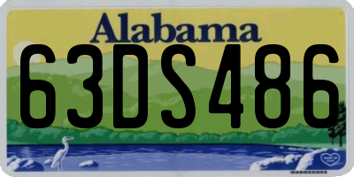 AL license plate 63DS486