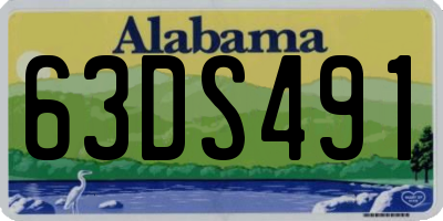 AL license plate 63DS491