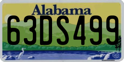 AL license plate 63DS499