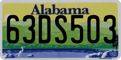 AL license plate 63DS503