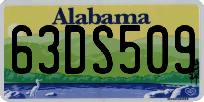 AL license plate 63DS509