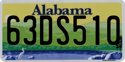 AL license plate 63DS510