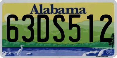 AL license plate 63DS512