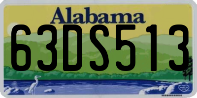 AL license plate 63DS513