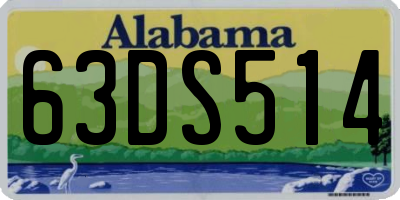 AL license plate 63DS514